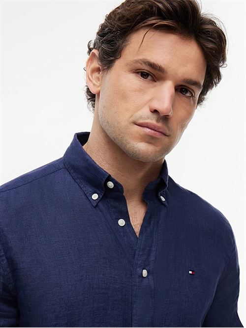 pigment dyed li solid rf shirt TOMMY HILFIGER | MW0MW41530DCC